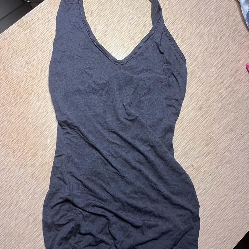 Women's Gray Halter Dress